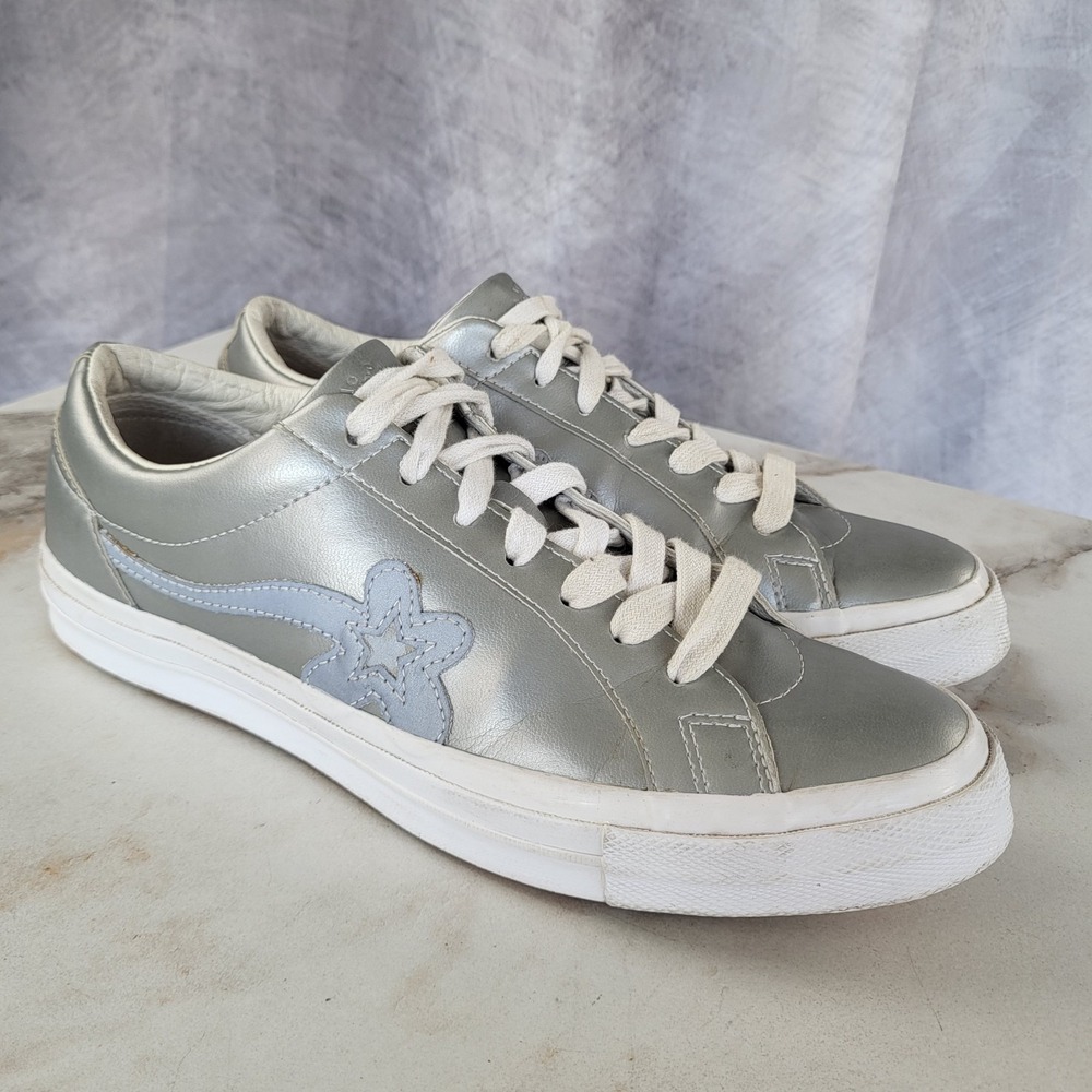 Converse Golf Le Fleur Shoes Mens Size 10 Silver White Tyler The Creator